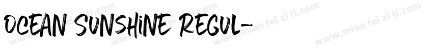 Ocean Sunshine Regul字体转换